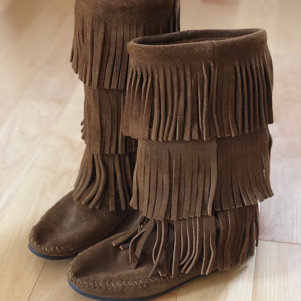Minnetonka 3-Layer Fringe Boot - image 1